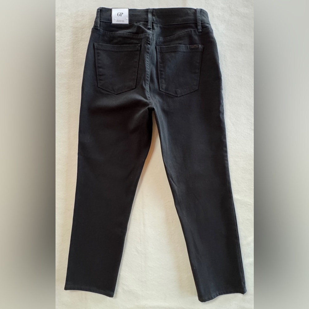 NWT White House Black Market The Straight Crop Black Jeans (6P) - Picture 4 of 15